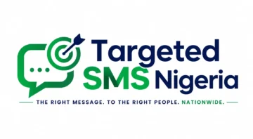 Targeted SMS Nigeria logo featuring a messaging icon with target symbol representing advanced SMS audience targeting and mobile marketing services in Nigeria